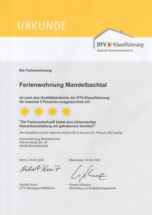 Ferienwohnung Kempf Mandelbachtal Ommersheim Exteriör bild